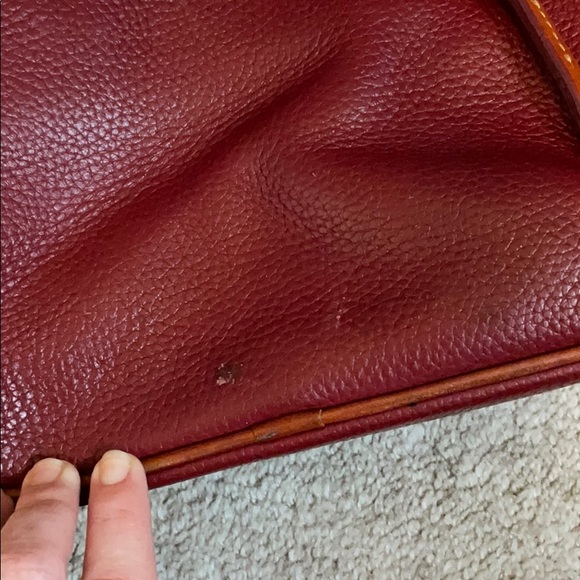 Dooney & Bourke Wine and Tan Tote - Picture 5 of 5